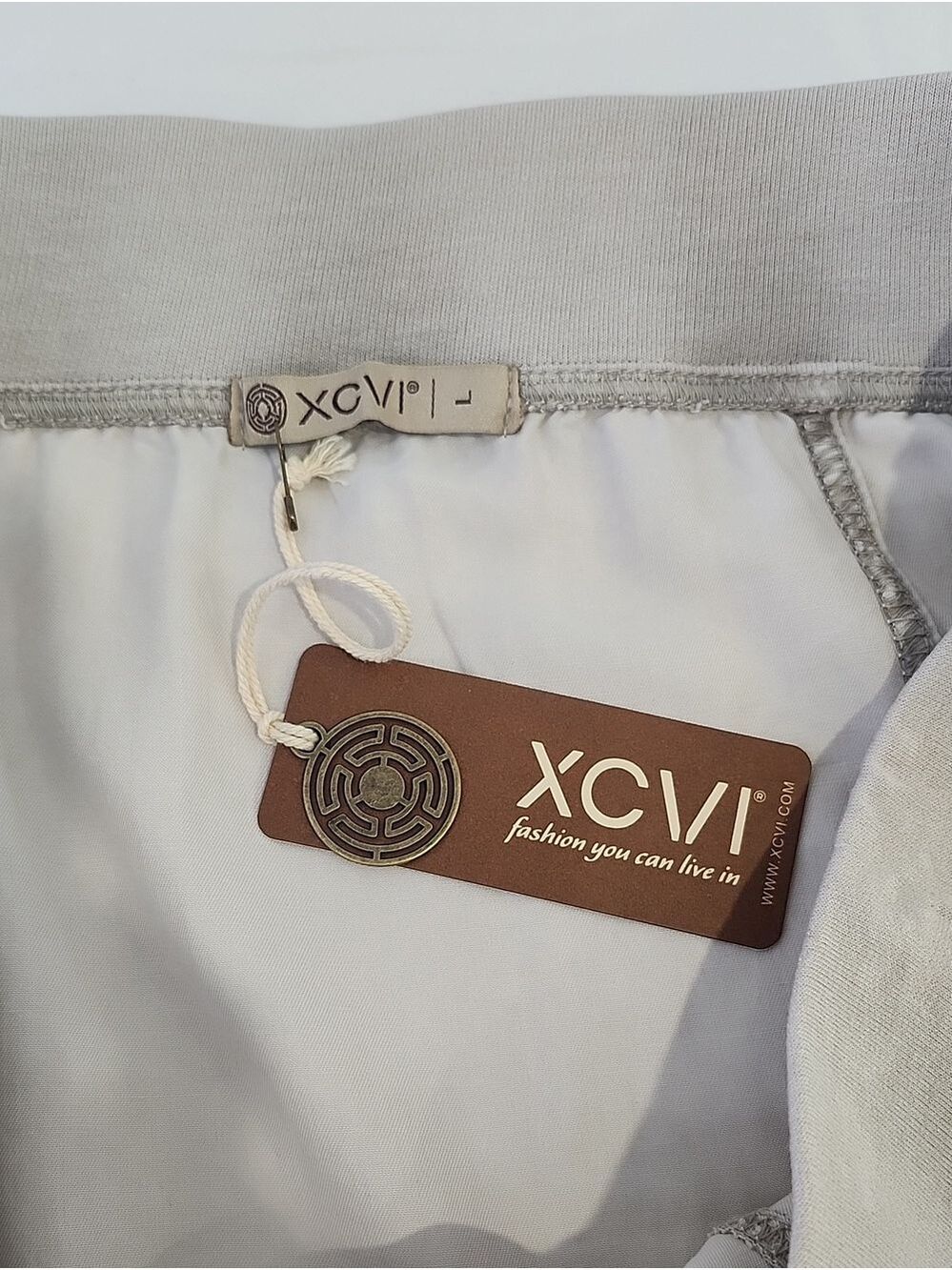 XCVI Womens Leslyn Cargo Skirt Tan Sz Lg NWT Pockets Transitional Earthy Scandi - Picture 4 of 10